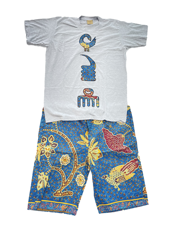 African Print T-shirt and Shorts
