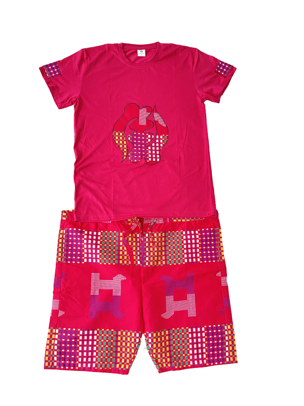 African Print T-shirt and Shorts