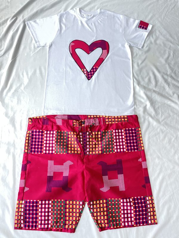 African Print T-shirt and Shorts