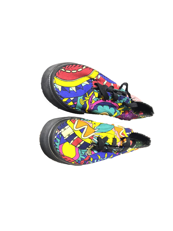 African print sneakers