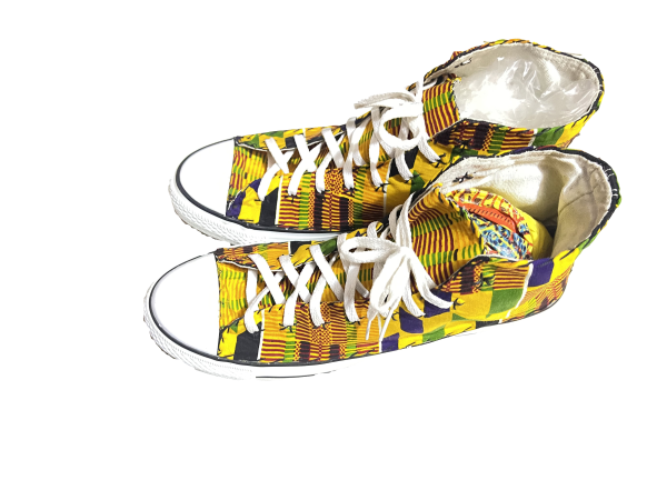 African print sneakers