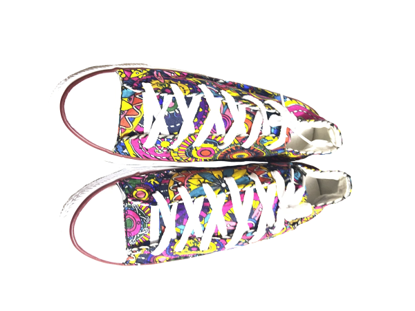 African print sneakers